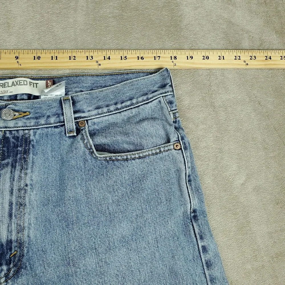 Levis 550 Jeans Mens 36x32 Blue Light Wash Relaxed Fit Tapered Leg Denim Pants